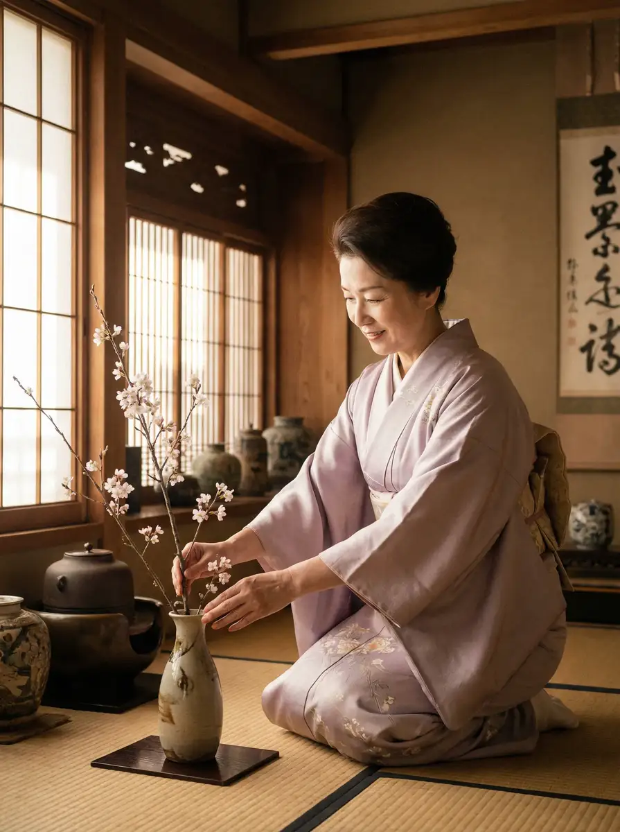 一位优雅的 少女视频_少女视频官方平台|今日热点少女视频影视分享平台 在和室中插花